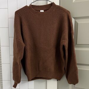 Roolee Brown Ribbed Sweater